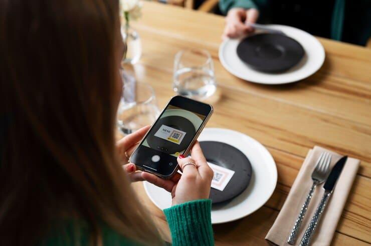 qr en la mesa