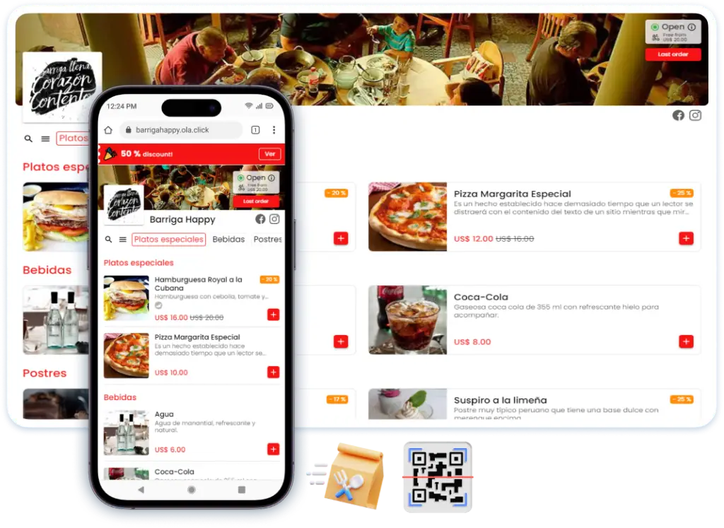 OlaClick - Qr code menu
