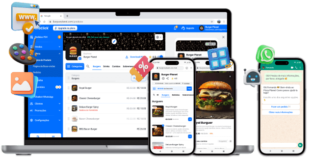 OlaClick - Cardapio web em dispositivos