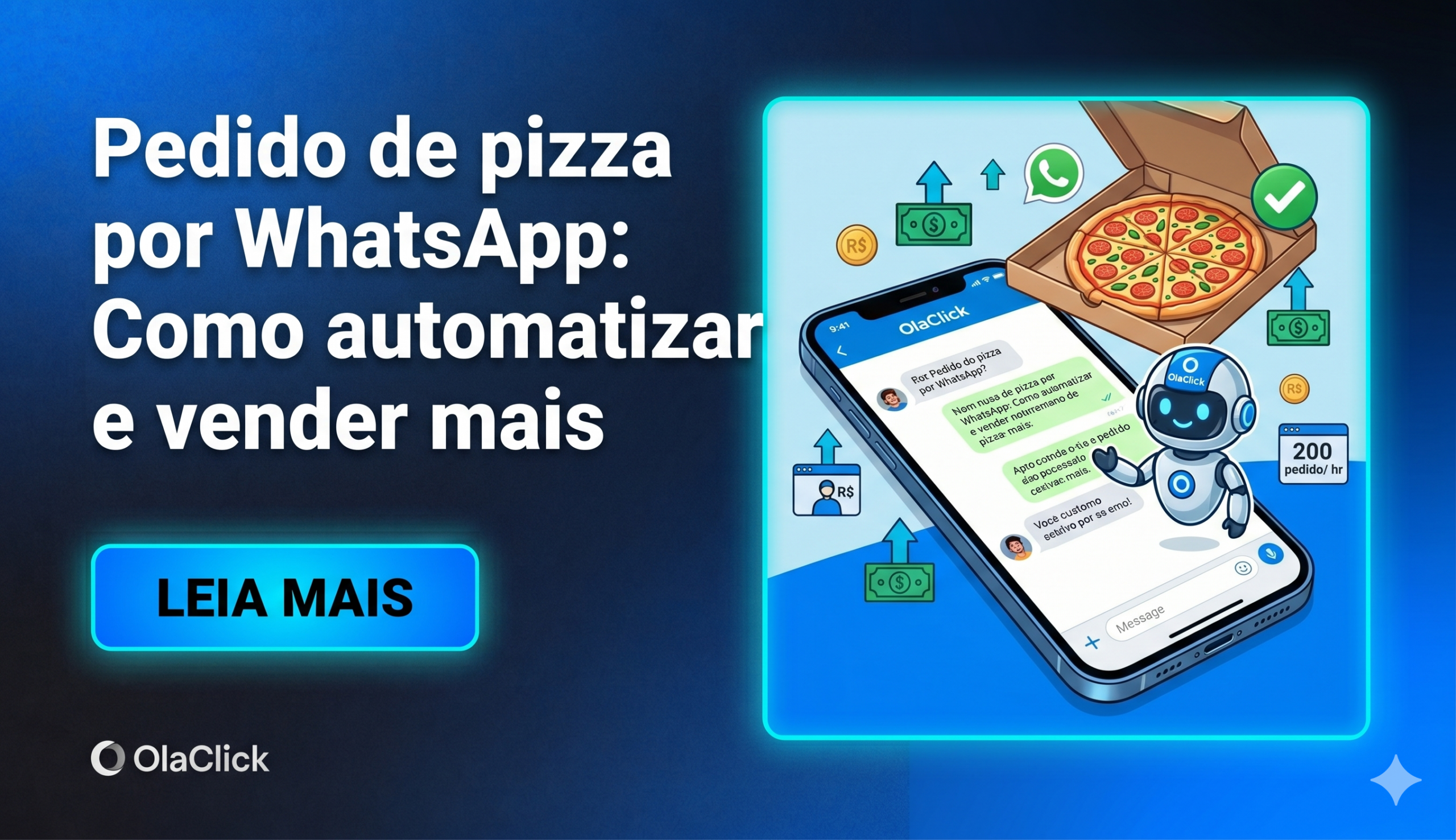 pedido de pizza por whatsapp