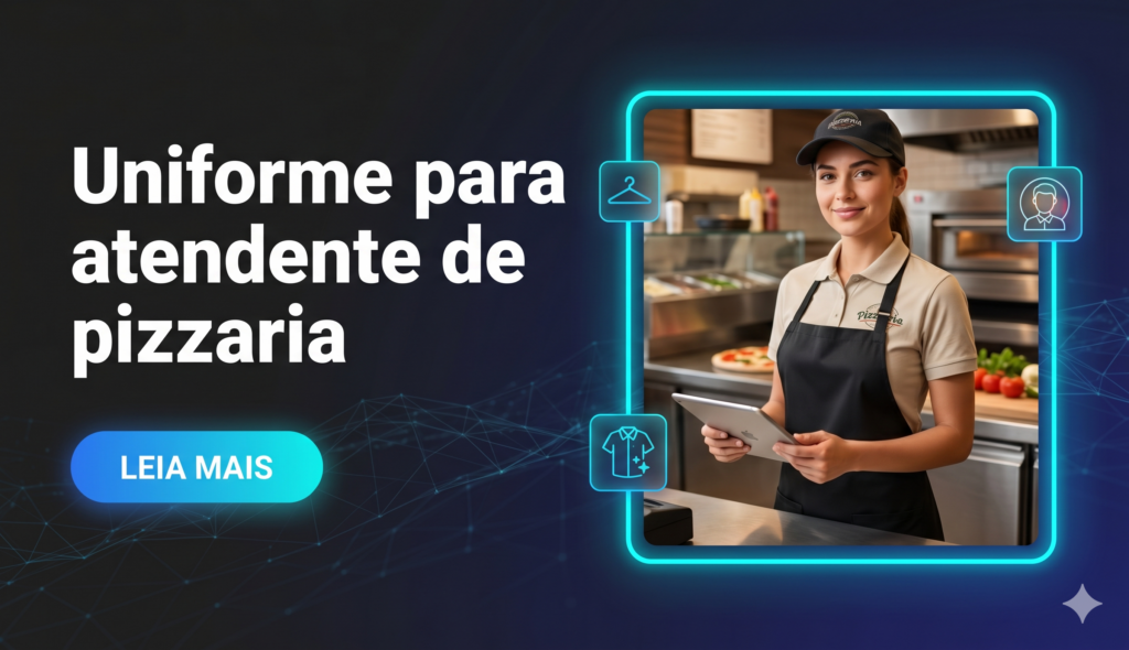 uniforme para atendente de pizzaria