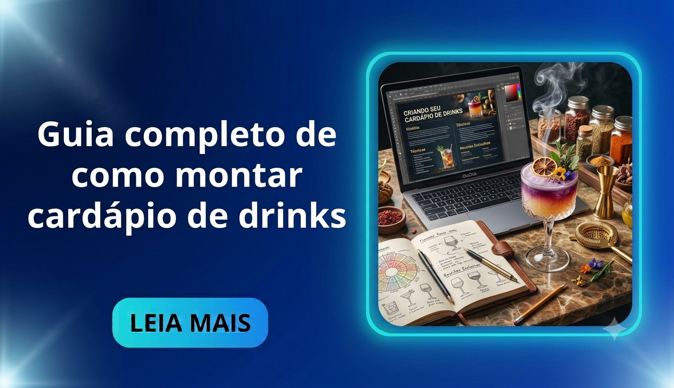 Cardápio de drinks como montar o do seu bar