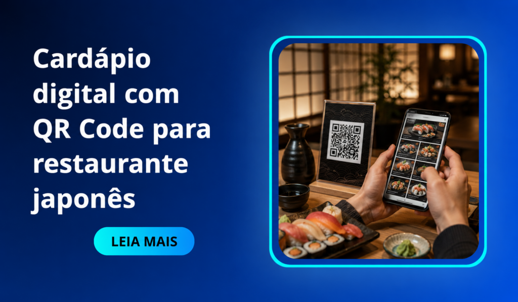 Cardápio digital com QR Code para restaurante japonês