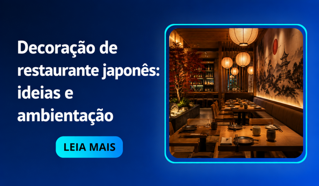 Decoração de restaurante japonês