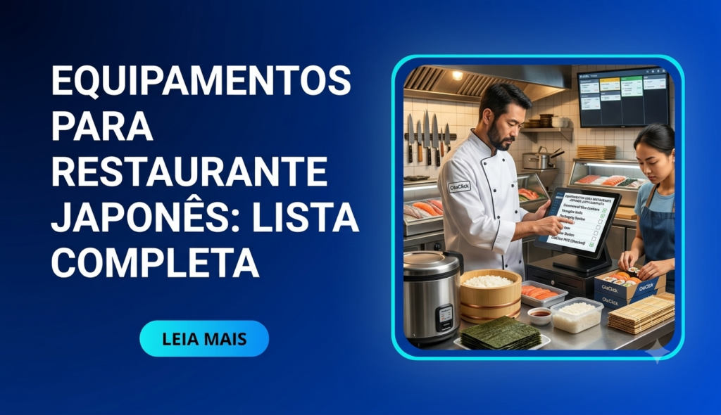 equipamentos para montar restaurante japonês