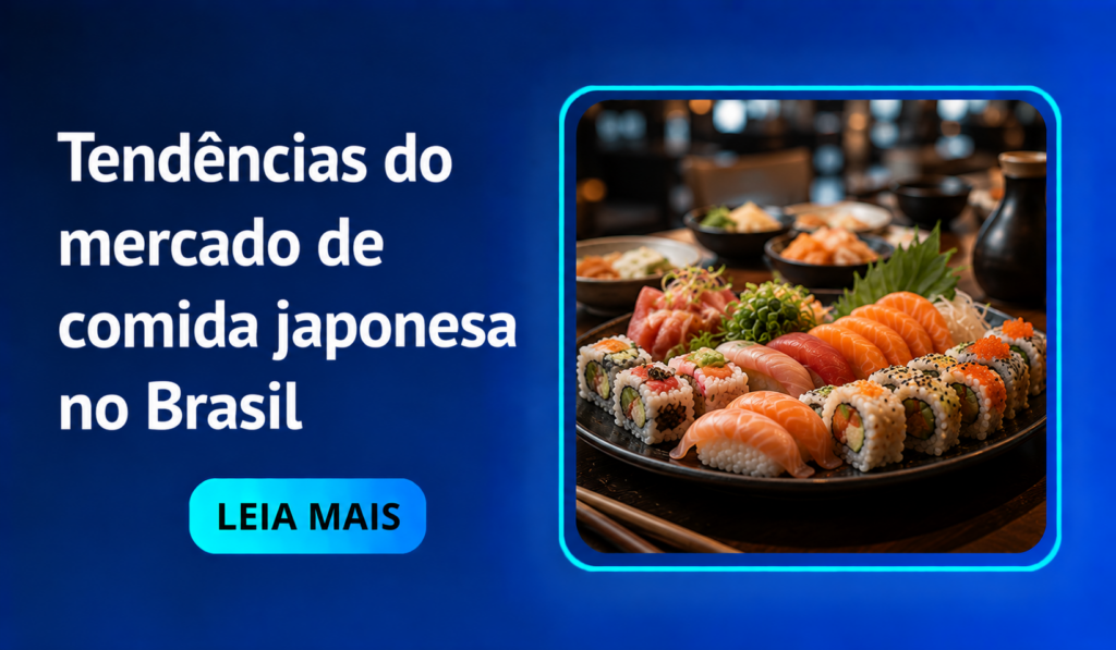 Mercado de comida japonesa no Brasil