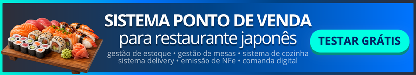 SISTEMA PONTO DE VENDA para restaurante japonês SISTEMA PONTO DE VENDA para restaurante japonês