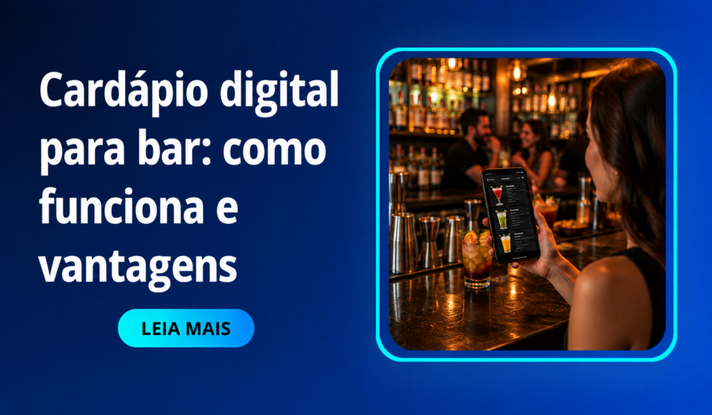 Cardápio digital para bar como funciona e vantagens