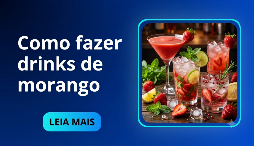 Como fazer drink de morango